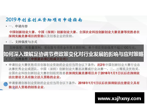 如何深入理解足协调节费政策变化对行业发展的影响与应对策略